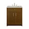 James Martin Vanities Bellshire 30" Single Vanity, Honey Oak w/ 3 CM Siberian Silestone Top 660-V30-HNO-3SFR - alternate 1
