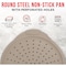 Emporio Kitchen Non-Stick Pizza Pan with Silicone Handle, 13in Carbon Steel, Perforated, White Marble EKPIZAPSIL1 - alternate 5