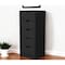 Homeroots 18" Black Manufactured Wood Five Drawer Narrow Dresser 518028 - alternate 5