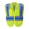 2W International High Vis Public Safety Vest, Plus, Light Blue PWB503 LB JM - alternate 1