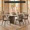 Leisuremod Dilenny Faux Leather Dining Chair - Modern Padded Side Chair with Steel Legs DC49LGR - alternate 4