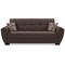 Homeroots 93" Brown Chenille Convertible Futon Sleeper Sofa And Toss Pillows With Storage 607075 - alternate 6