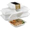 Eco Harmony Products Clamshell Hinged Food Storage Container, MFPP, Center Slide, 9" x 8.2", 150PK 804600 - alternate 1