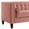 Homeroots 83" Blush Velvet Wood Sofa With Toss Pillows 543948 - alternate 8