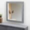 Homeroots 35" Gray Wood Framed Accent Mirror 510888 - alternate 3