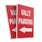 Signmission Valet Parking With Arrow, Plastic Signs Only 24 Inch x 36 Inch, Corrugated Plastic, 2PK CSB-2436-2PACK-Valet Parking With Arrow - alternate 1