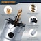 Powertec 1-1/2in Tungsten Carbide Hole Saw for Soft & Hard Metal with Titanium-Plated Pilot Drill Bit 14904 - alternate 7