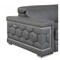 Homeroots 71in Gray And Silver Genuine Leather Love Seat 329590 - alternate 5