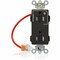 Leviton Straight Blade Receptacle, 5-15R, 15 A, 125V AC, Surface Mount, Self-Grounded MT162-1CE - alternate 1