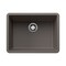 Blanco Precis 24" Single Bowl, Volcano Gray 527411 - alternate 1