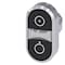 Siemens Twin pushbutton, 22 mm, round, metal, shiny, black: Symbol 5264 3SU1050-3AB11-0AQ0-ZY19 - alternate 1