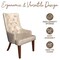 Leisuremod Spruce Collection Modern Wooden Dining Chair in Taupe SC24TP - alternate 9