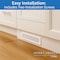 Sierra Grates 2 in. H X 10 in. W 2-Way 45 Degree Louvered, Steel, White Toe Space Grille TSG210-WHT - alternate 5