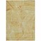 Homeroots 5' X 8' Gold Copper And Brown Geometric Washable Indoor Outdoor Area Rug 594786 - alternate 8