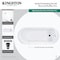 Kingston Brass 66-Inch Acrylic Oval Double Ended Freestanding Tub with Drain and Anti-Skid Surface VTDR662723C310 - alternate 5