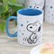 Gibson Peanuts Freckled Joy Snoopy 17 Ounce Stoneware Mug Set in Blue 750123508M - alternate 5