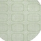 Homeroots 8' Mint Green And Ivory Round Geometric Washable Indoor Outdoor Area Rug 610831 - alternate 6
