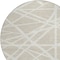 Homeroots 8' Beige And Ivory Round Geometric Washable Indoor Outdoor Area Rug 600416 - alternate 8