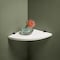 Dolle Lite Corner Dolle Lite .75 in. H X 11.8 in. W X 11.8 in. D White Wood Corner Shelf 55404 - alternate 3
