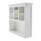 Homeroots White Solid Wood Adjustable Two Tier Bookcase 397121 - alternate 7