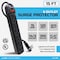 Digital Energy 6-Outlet Surge Protector Power Strip, 15 Ft.; Black DSS5-1041 - alternate 4