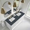 James Martin Vanities Breckenridge 60 in. Double Vanity, Bright White, w/ 3 CM Charcoal Soapstone Quartz Top 330-V60D-BW-3CSP - alternate 5