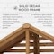 Sunjoy Outdoor Wooden Storage Shed, Firewood Storage Rack with Waterproof Asphalt Roof and 2-Tier Shelves A803002600 - alternate 6