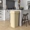 Regal Altair 23 Gallon Square Beige Plastic Trash Can with Drop Shot Swing Lid,  ZR-TC-100-BG-23+LD-100-KIT - alternate 4