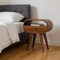 Homeroots 21" Brown Solid Wood Oval One Drawer Nightstand 651489 - alternate 16
