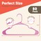 Campior Premium Pink Clothes Hangers, Slim, Durable, with Shoulder Grooves for Coats and Laundry, 50PK CMPPLH50PK - alternate 8