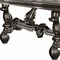 Homeroots 46" Platinum Solid Wood Trestle Base Dining Table 348652 - alternate 4