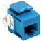 Leviton 1-Port Mod Jack 110 8W8P Utp, T568A/B Cat6 Quickport, Extreme 6+ Blue 61110-RL6 - alternate 1