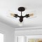 Jonathan Y Jaymes 20" 3-Light Farmhouse Industrial Iron Cylinder LED Semi Flush Mount, Oil Rubbed Bronze/Clear JYL9543A - alternate 7