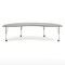 Flash Furniture Commercial Adjustable Height Kidney Activity Table with Locking Casters-LTGY XU-A4896-KIDNY-LTGRY-T-P-CAS-GG - alternate 10