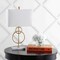 Jonathan Y Haines 26" Modern Circle Marble/Metal LED Table Lamp, Gold JYL1096A - alternate 7