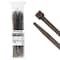 Kable Kontrol Color Cable Zip Ties, 14 in L, Brown, Nylon 6-6, 120 lb Strength, 100 PK CT-14-120-BROWN - alternate 1