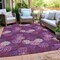 Homeroots 3' X 5' Eggplant Lavender And Ivory Polka Dot Washable Indoor Outdoor Area Rug 594226 - alternate 5