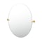 Gatco Latitude II 32" Frameless Oval Mirror Brushed Brass 4239LG - alternate 1