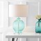 Jonathan Y Estelle 26" Glass and Crystal LED Table Lamp, Aqua JYL2003A - alternate 8