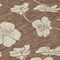 Homeroots 9' X 12' Brown And Beige Floral Washable Indoor Outdoor Area Rug 599872 - alternate 6