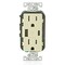 Leviton USBReceptacle, 15A, 1/2hp, Ivory, Thrmplstc T5633-I - alternate 1