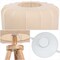 Jonathan Y Adriel 52" Mid-Century Modern Tripod Wood w/Ribbed Cocoon Pumpkin Shade LED Floor Lamp, Beige/Light B JYL4201A - alternate 7