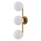 Jonathan Y Nash 23 in. 3-Light Mid-Century Modern Metal and Frosted Glass Globe LED Vanity Light, Brass Gold JYL9568A - alternate 8