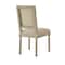 Homeroots Set of Two Beige and Brown Upholstered Linen Dining Side Chairs 535362 - alternate 6
