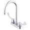 Gerber Commercial 2H Centerset Lavatory Faucet w/ Gooseneck Spout  Blade Handles &  Drain 0.5gpm Chrome GC044554 - alternate 1
