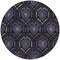 Homeroots 8' Purple Charcoal And Gray Round Medallion Washable Indoor Outdoor Area Rug 587718 - alternate 7