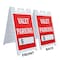 Signmission Valet Parking With Price, A-Frame & 2 Decals Installed, Heavy-Duty Plastic Frame SBHD-D-2436-Valet Parking With Price - alternate 3