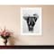Homeroots Elephant Walk 1 White Framed Print Wall Art 405082 - alternate 3