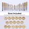 Neiko SAE Tap and Die Set, Titanium-Coated Alloy Steel Taps and Dies, Large Threading-Tool Kit, 40-Piece 00911A - alternate 4