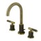 Kingston Brass Widespread Bathroom Faucet with Knurled Handle and Brass Pop-Up, Antique Brass FSC892KNLAB - alternate 1